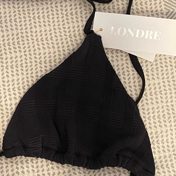 LONDRE The Triangle Top Black Plaid - Picture 1 of 5